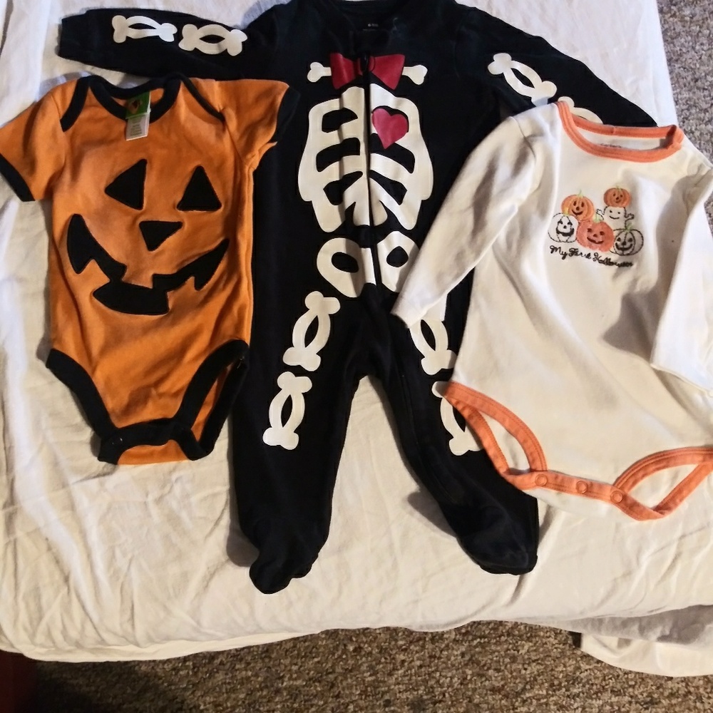 My First Haloween infant bundle.  6-9 months